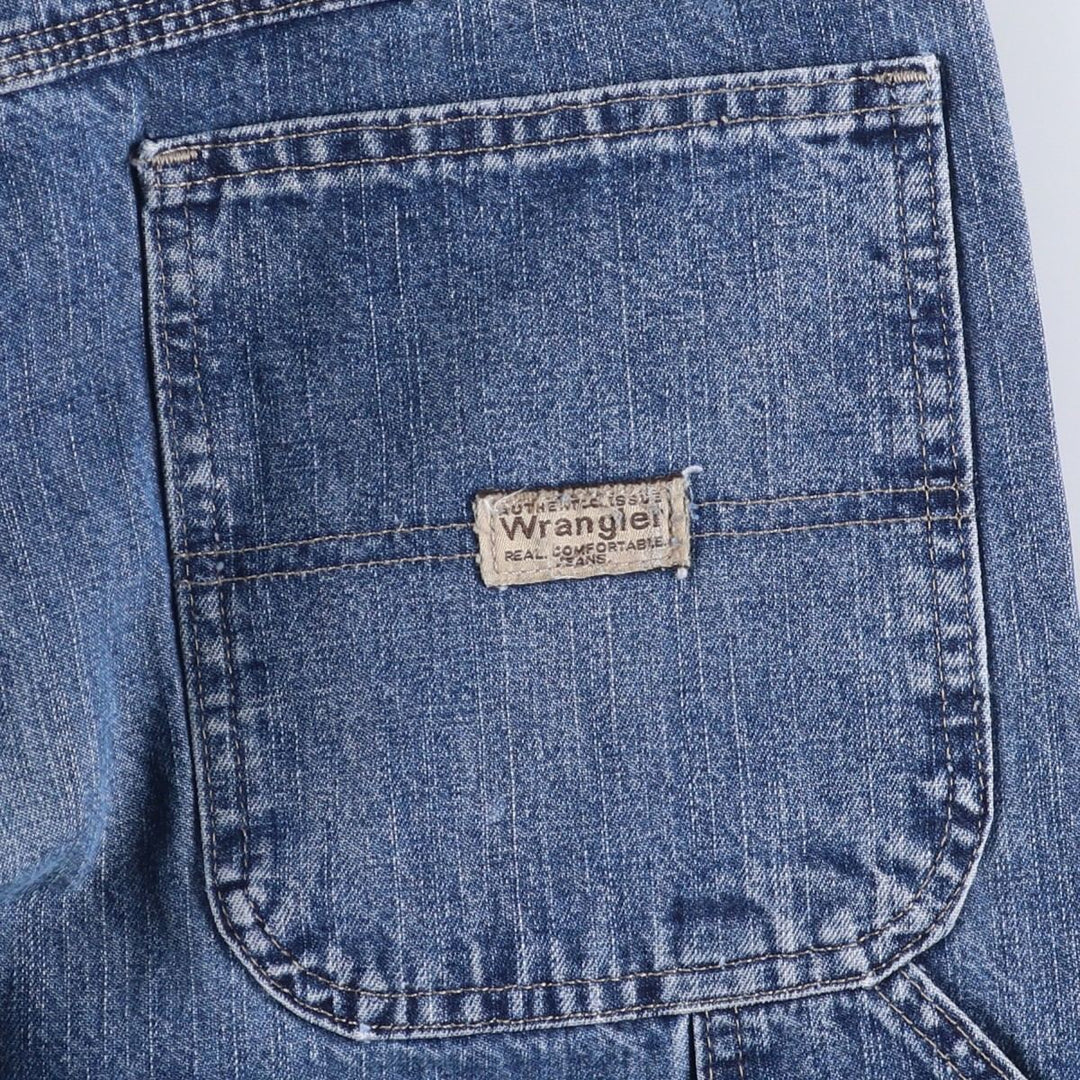 00'S Wrangler CARPENTER denim painter pants for men, equivalent to W32 cotton blue type Vintage Second Hand