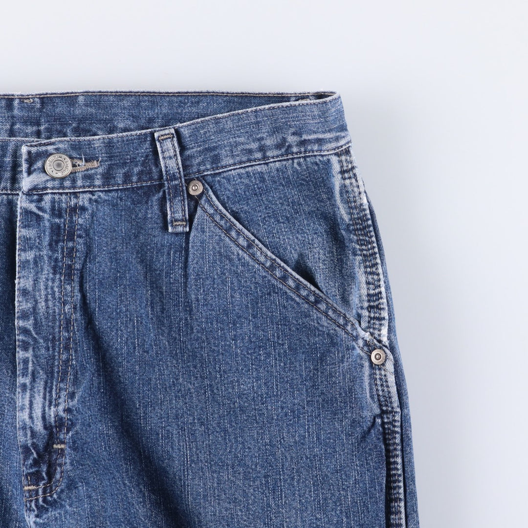 00'S Wrangler CARPENTER denim painter pants for men, equivalent to W32 cotton blue type Vintage Second Hand