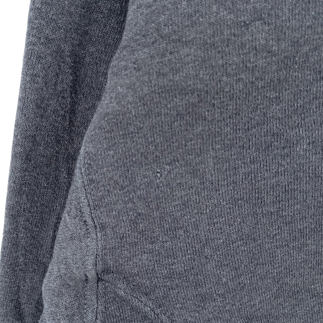 2000'S - Russell plain blank sweatshirt, men's size L cotton navy blue type Vintage Second Hand