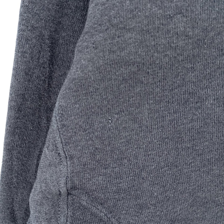2000'S - Russell plain blank sweatshirt, men's size L cotton navy blue type Vintage Second Hand