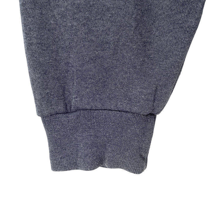 2000'S - Russell plain blank sweatshirt, men's size L cotton navy blue type Vintage Second Hand