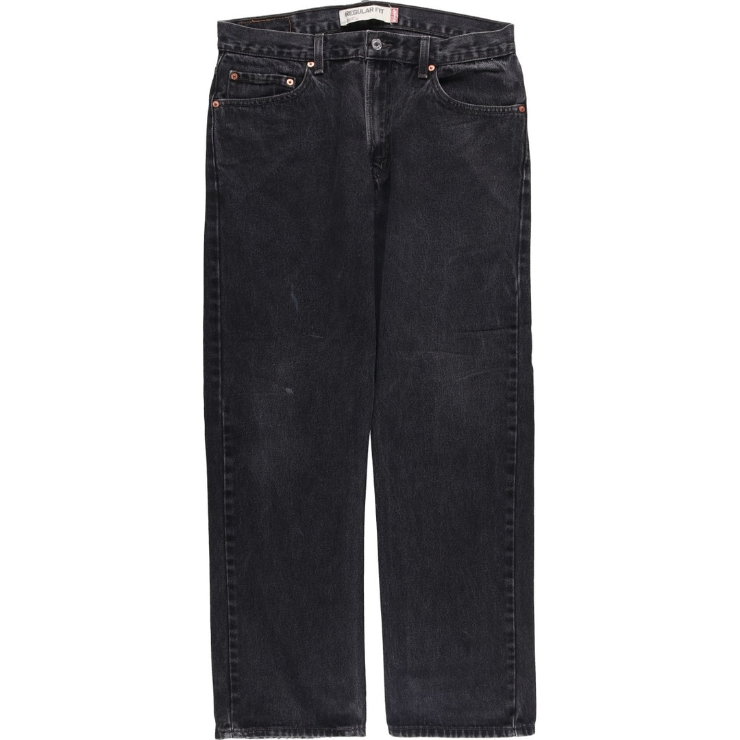 2000'S Levi's 505 Regular Fit Black Denim Tapered Denim Pants, Men's Size 34 cotton black type Vintage Second Hand
