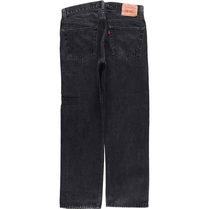 2000'S Levi's 505 Regular Fit Black Denim Tapered Denim Pants, Men's Size 34 cotton black type Vintage Second Hand