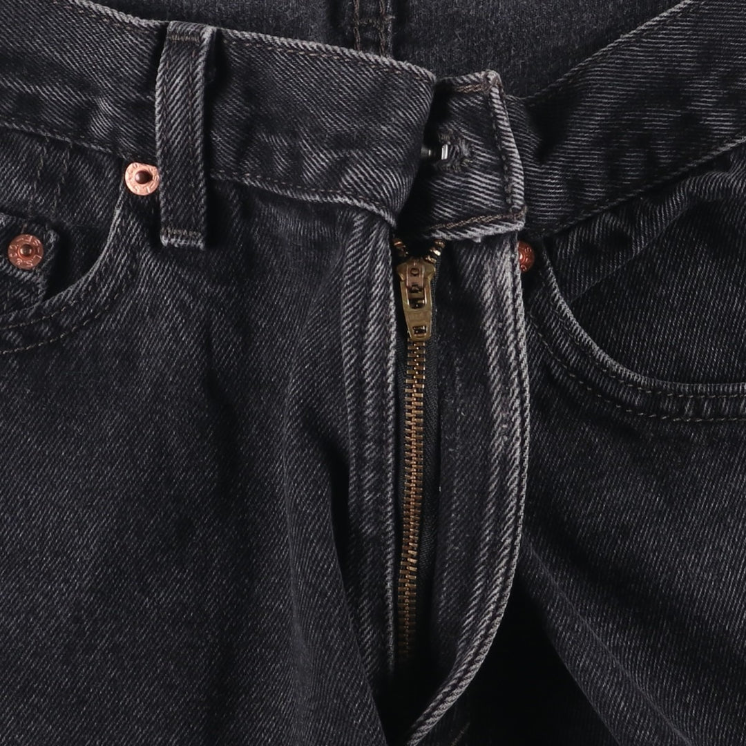 2000'S Levi's 505 Regular Fit Black Denim Tapered Denim Pants, Men's Size 34 cotton black type Vintage Second Hand