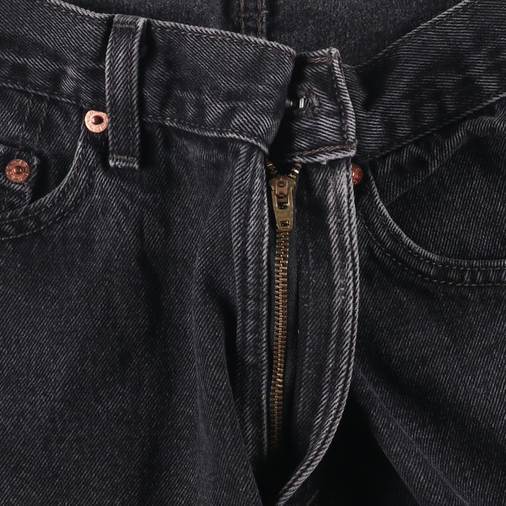 2000'S Levi's 505 Regular Fit Black Denim Tapered Denim Pants, Men's Size 34 cotton black type Vintage Second Hand