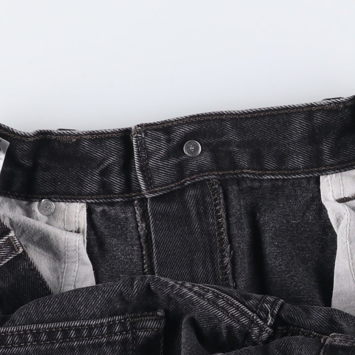 2000'S Levi's 505 Regular Fit Black Denim Tapered Denim Pants, Men's Size 34 cotton black type Vintage Second Hand