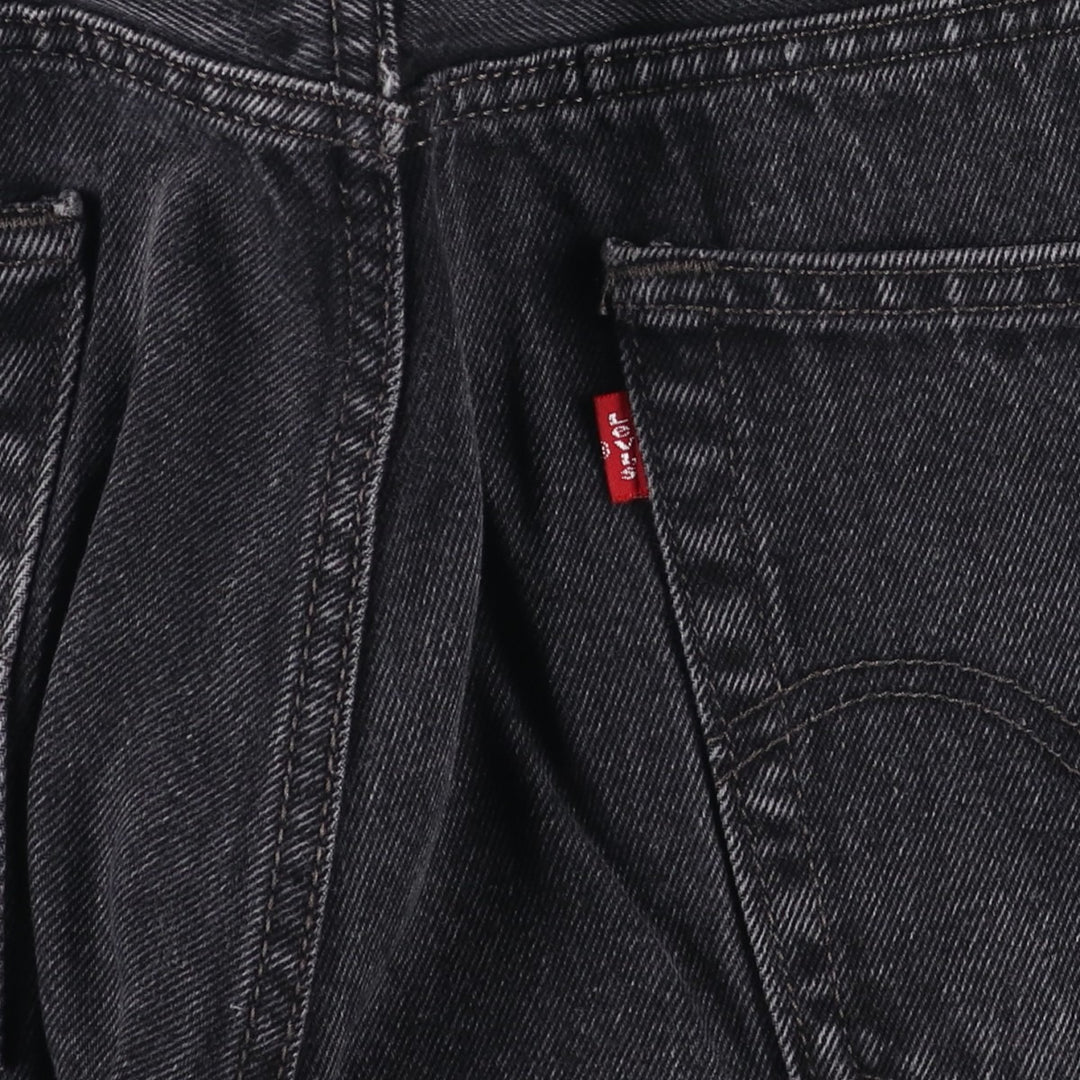 2000'S Levi's 505 Regular Fit Black Denim Tapered Denim Pants, Men's Size 34 cotton black type Vintage Second Hand