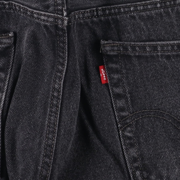 2000'S Levi's 505 Regular Fit Black Denim Tapered Denim Pants, Men's Size 34 cotton black type Vintage Second Hand