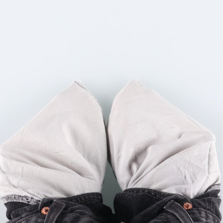 2000'S Levi's 505 Regular Fit Black Denim Tapered Denim Pants, Men's Size 34 cotton black type Vintage Second Hand