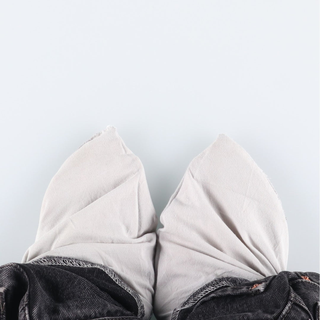 2000'S Levi's 505 Regular Fit Black Denim Tapered Denim Pants, Men's Size 34 cotton black type Vintage Second Hand