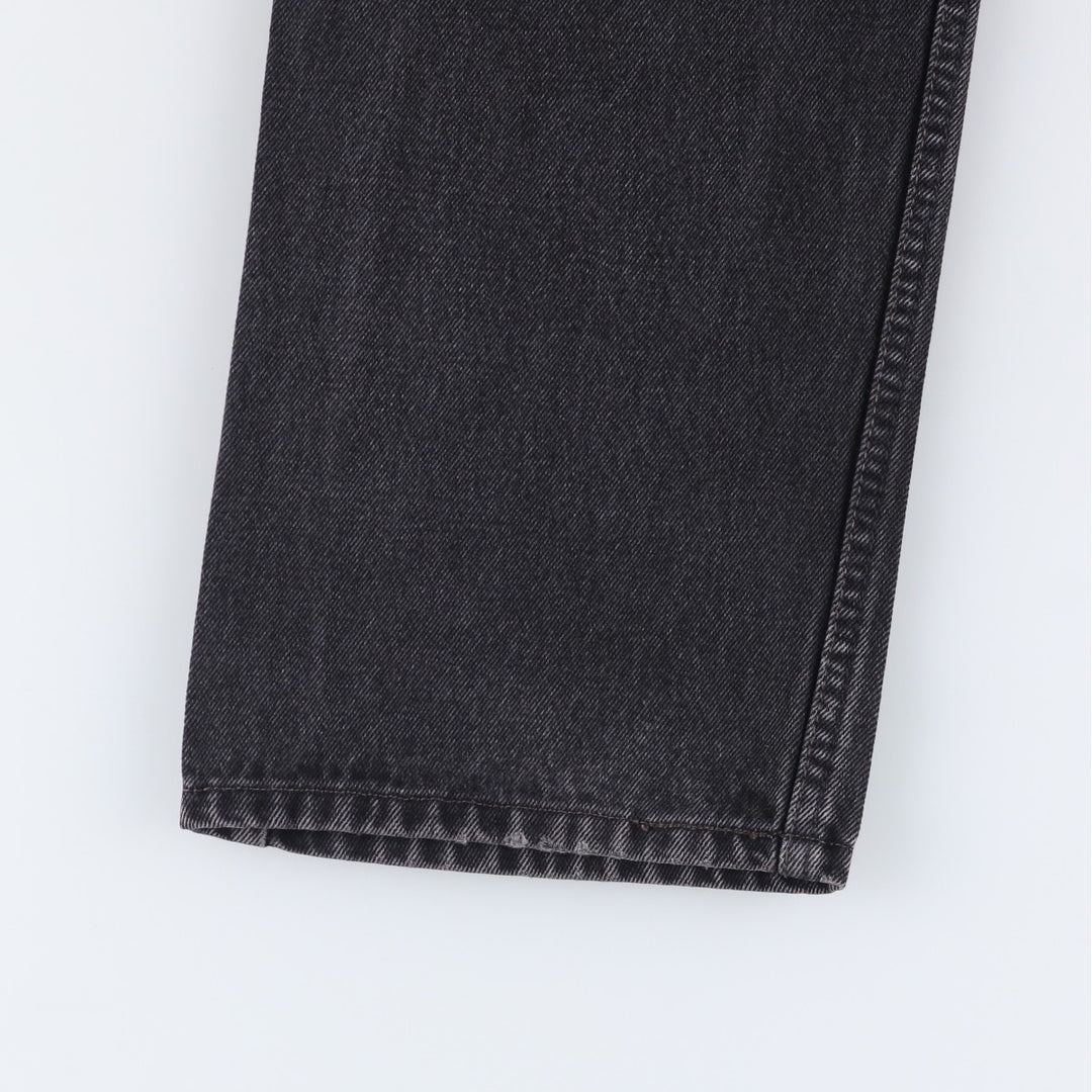 2000'S Levi's 505 Regular Fit Black Denim Tapered Denim Pants, Men's Size 34 cotton black type Vintage Second Hand