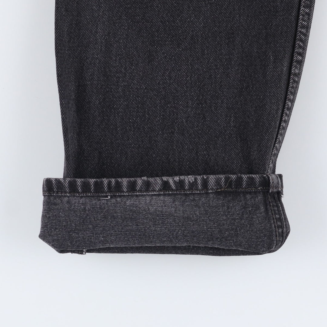 2000'S Levi's 505 Regular Fit Black Denim Tapered Denim Pants, Men's Size 34 cotton black type Vintage Second Hand