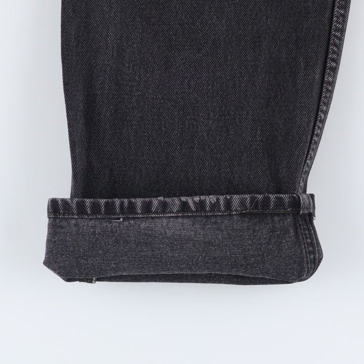 2000'S Levi's 505 Regular Fit Black Denim Tapered Denim Pants, Men's Size 34 cotton black type Vintage Second Hand