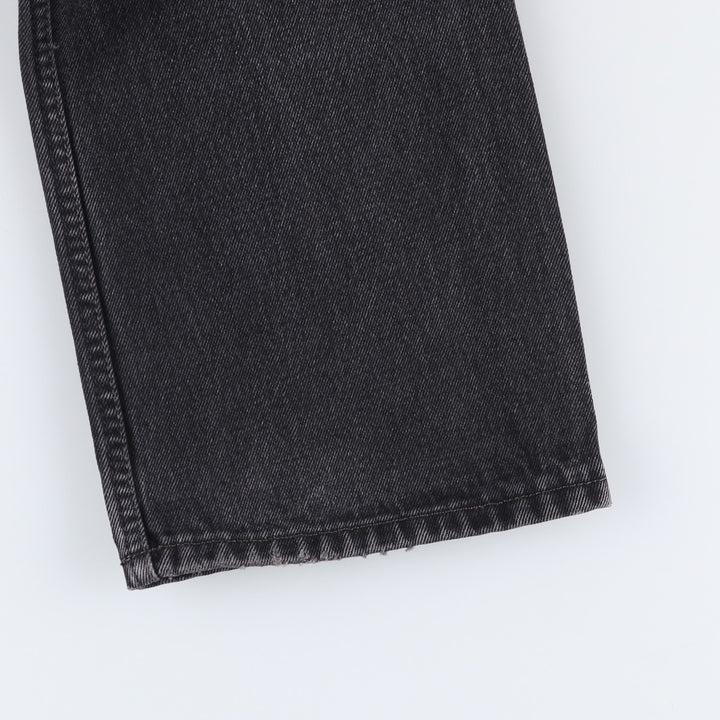 2000'S Levi's 505 Regular Fit Black Denim Tapered Denim Pants, Men's Size 34 cotton black type Vintage Second Hand