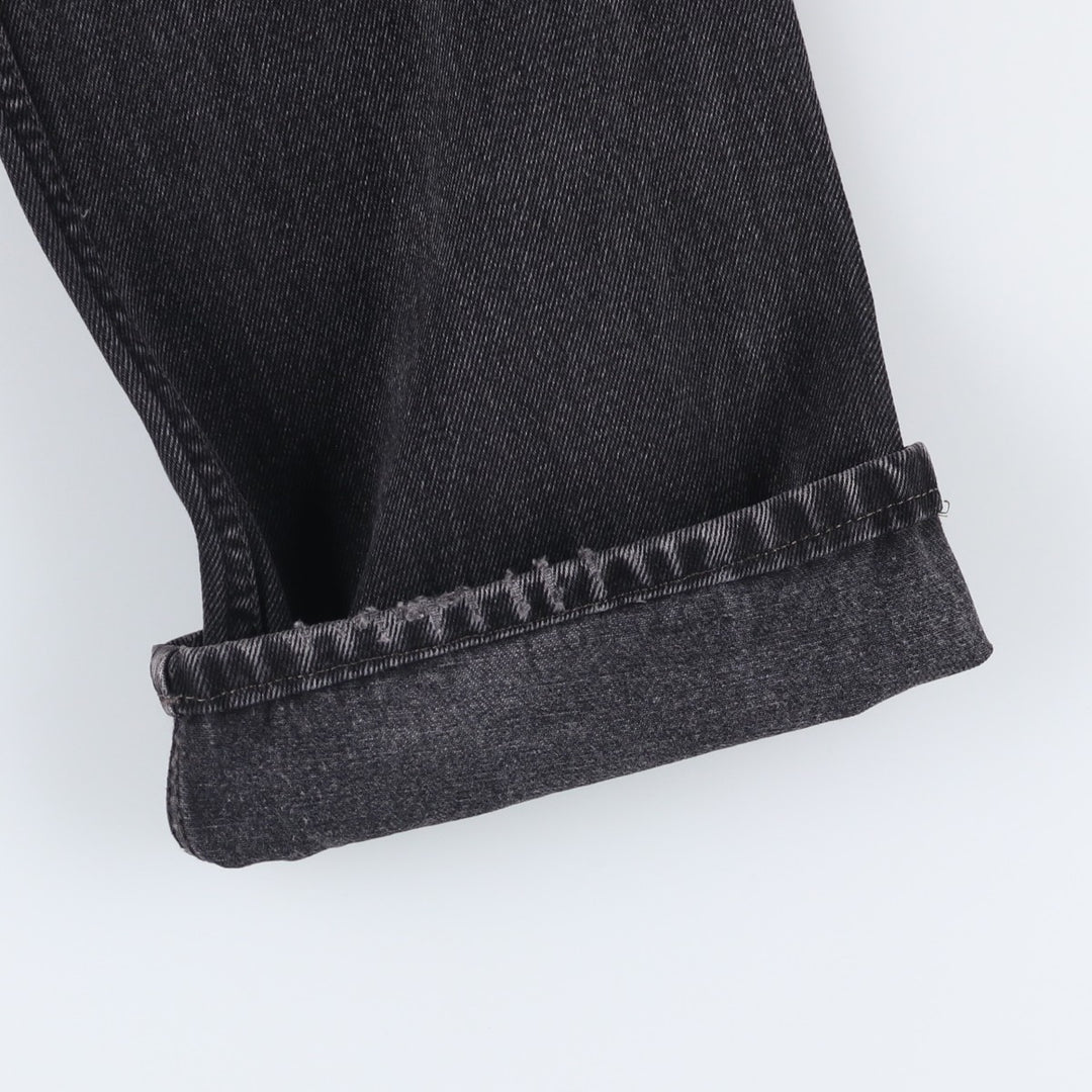 2000'S Levi's 505 Regular Fit Black Denim Tapered Denim Pants, Men's Size 34 cotton black type Vintage Second Hand