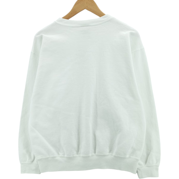 Vintage 90'S Alore plain blank sweatshirt, made in the USA, men's size L cotton white type Vintage Second Hand
