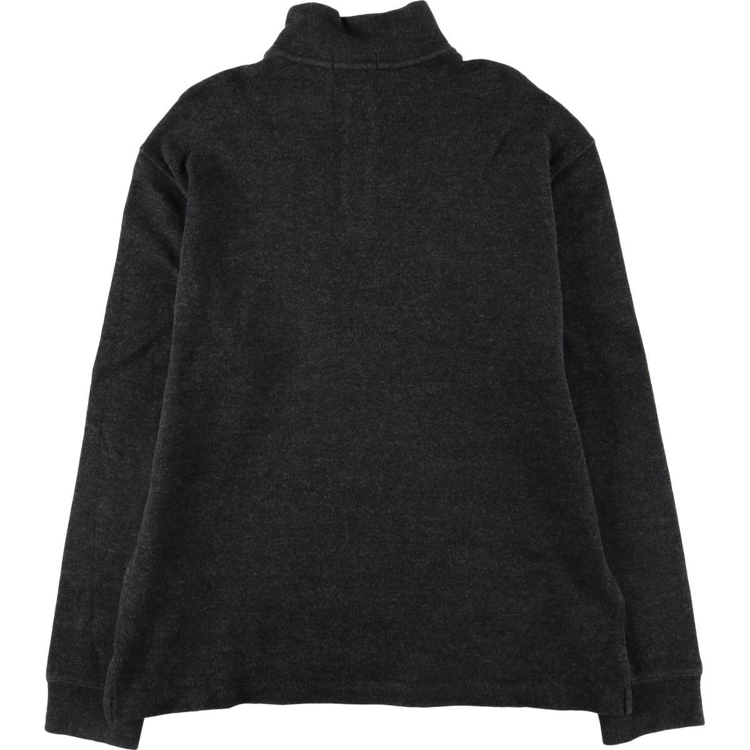 Ralph Lauren POLO RALPH LAUREN Half-zip sweatshirt, sweatshirt, men's size L cotton Charcoal Vintage Second Hand