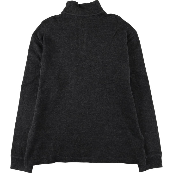 Ralph Lauren POLO RALPH LAUREN Half-zip sweatshirt, sweatshirt, men's size L cotton Charcoal Vintage Second Hand