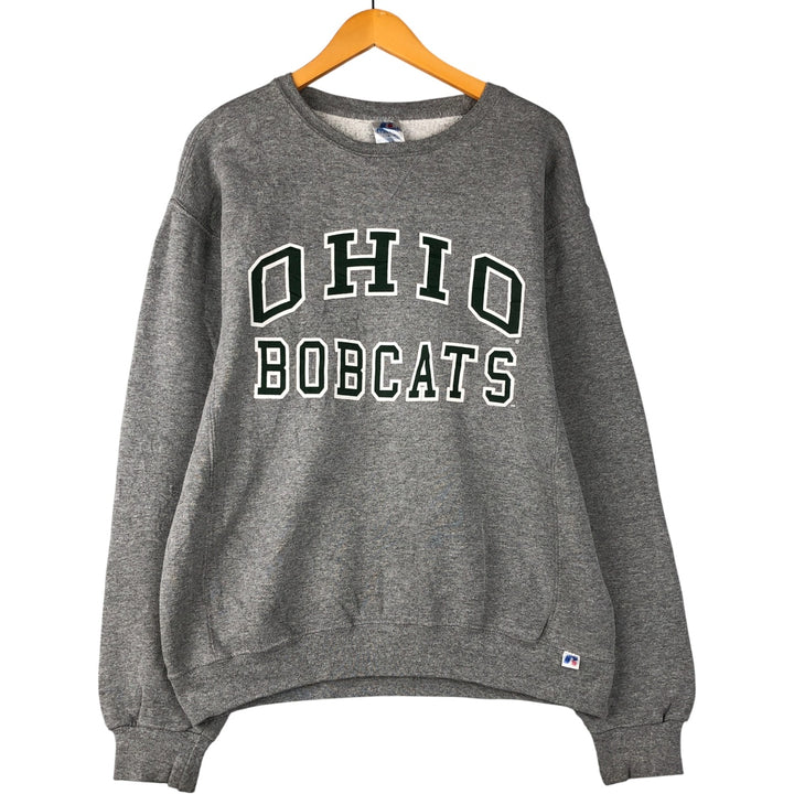 2000'S ~ Russell OHIO Ohio University College Sweatshirt, Men's Size L polyester gray type Vintage Second Hand