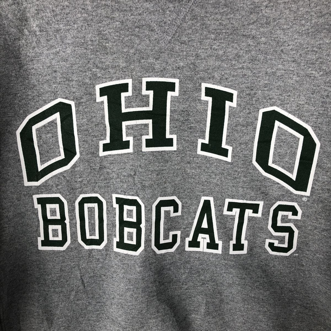 2000'S ~ Russell OHIO Ohio University College Sweatshirt, Men's Size L polyester gray type Vintage Second Hand
