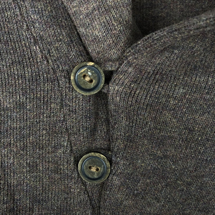 Ralph Lauren POLO RALPH LAUREN shawl collar half-button sweatshirt, men's size L cotton brown type Vintage Second Hand