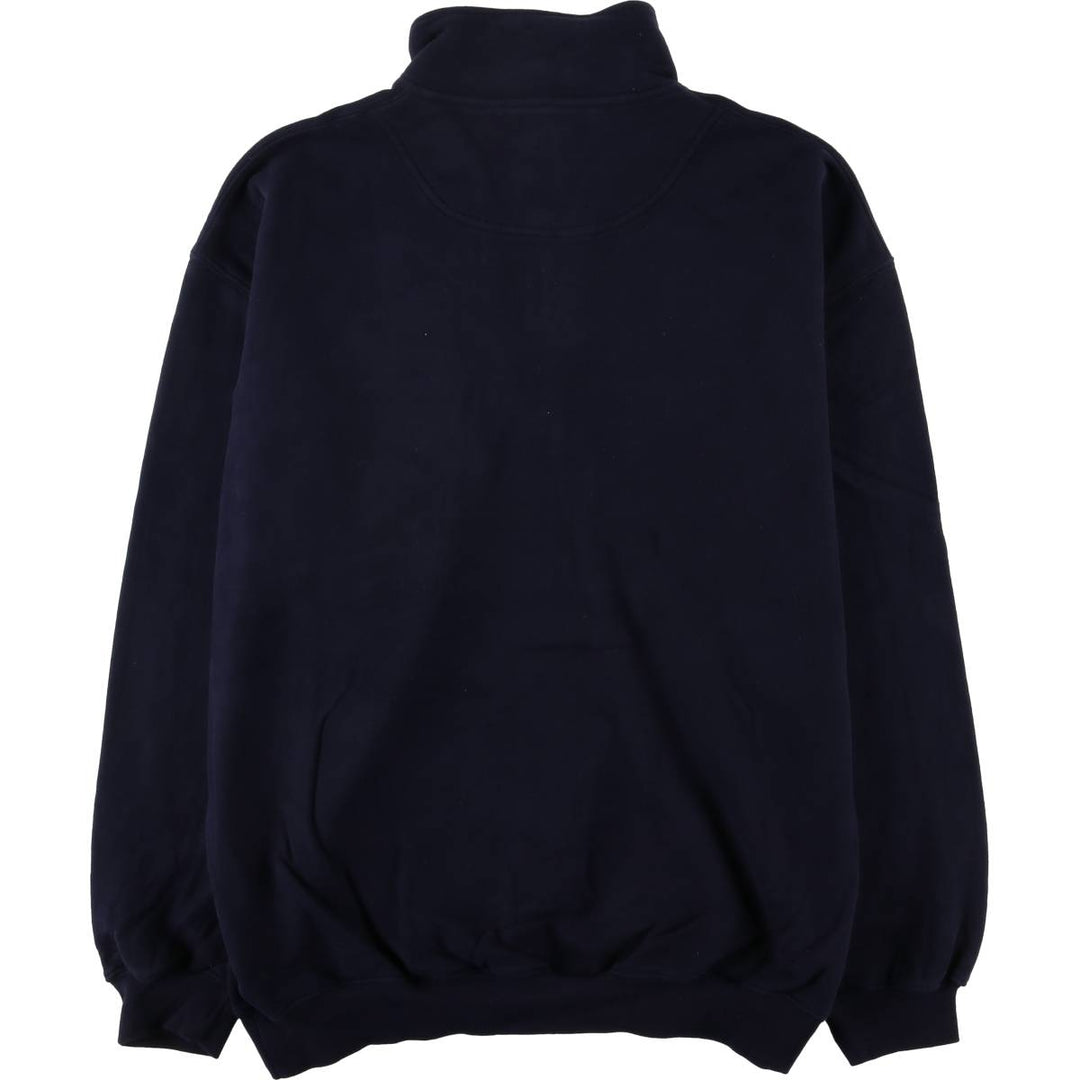 Pendleton Half-Zip Sweatshirt, Men's Size Medium cotton navy blue type Vintage Second Hand