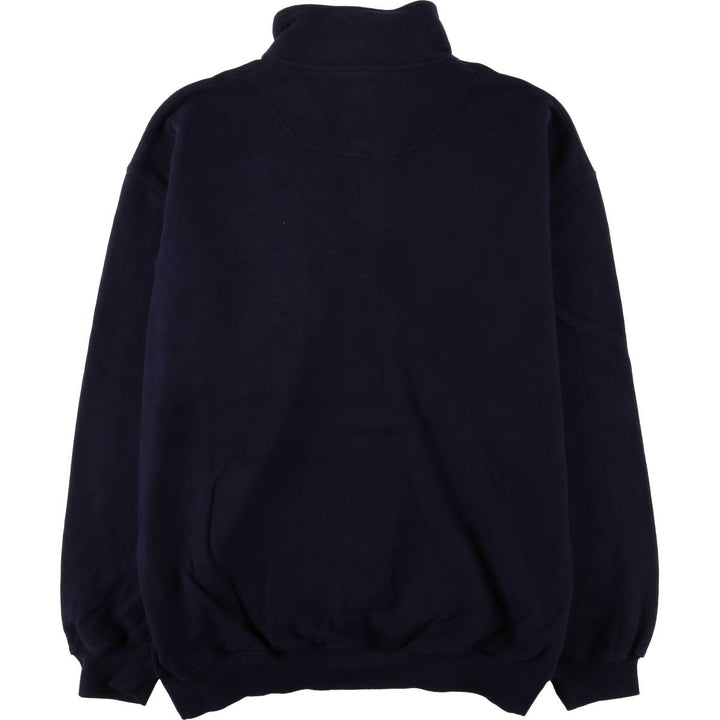 Pendleton Half-Zip Sweatshirt, Men's Size Medium cotton navy blue type Vintage Second Hand