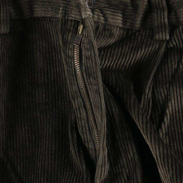 Brooks Brothers 346 Two-pleat Corduroy Pants, Men's, Size W33 cotton Green type dark green Vintage Second Hand