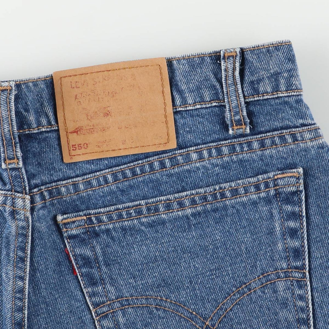 Levi's 550 Relaxed Fit Tapered Leg Denim Pants, Made in Canada, Men's Size 34 cotton blue type Vintage Second Hand