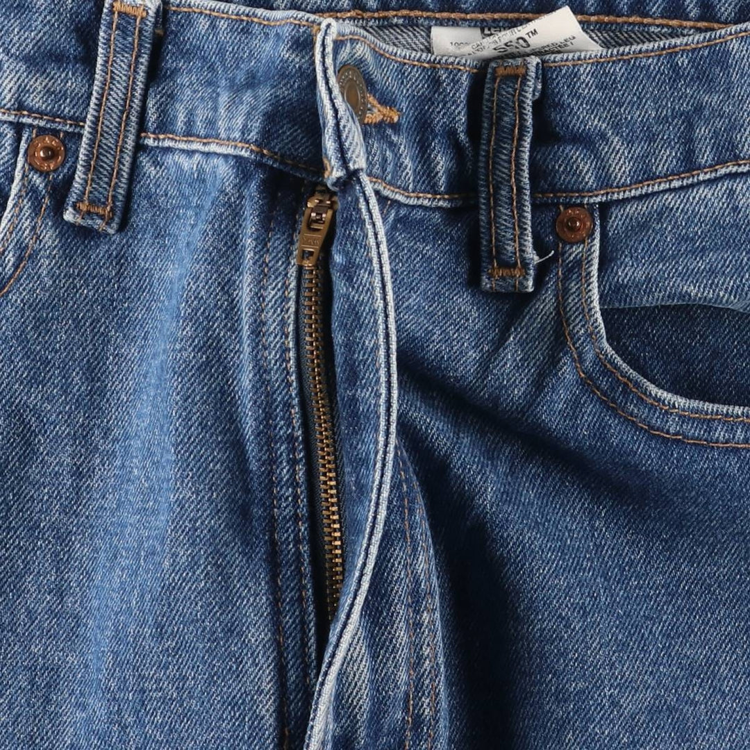 Levi's 550 Relaxed Fit Tapered Leg Denim Pants, Made in Canada, Men's Size 34 cotton blue type Vintage Second Hand