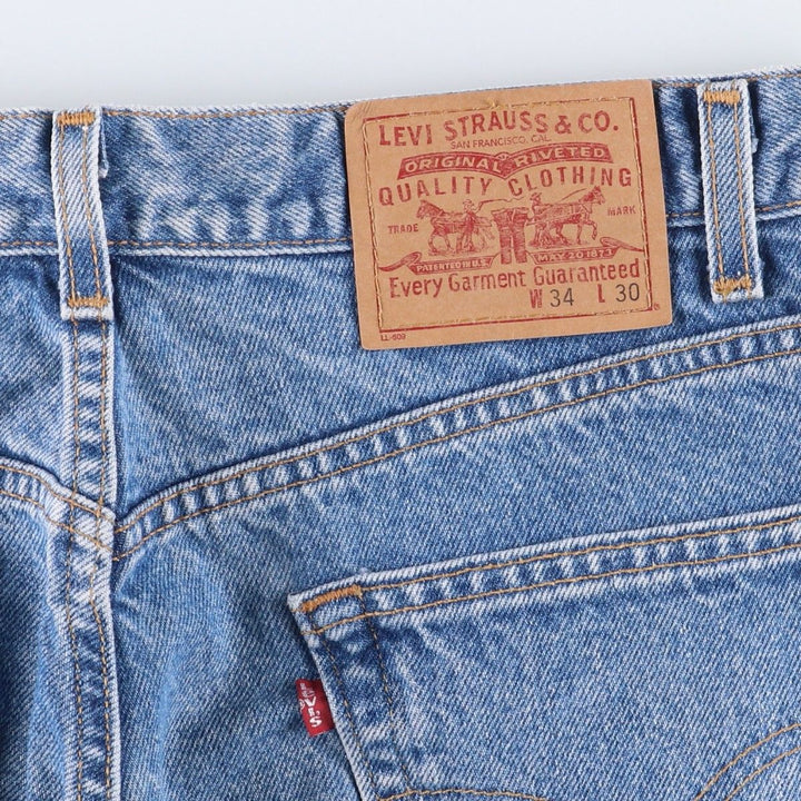 2000'S Levi's 43901-7212 Relaxed Straight Leg Tapered Denim Pants, Men's, Size W33 cotton blue type Vintage Second Hand