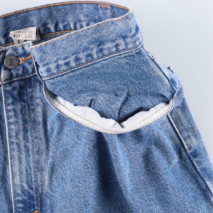 2000'S Levi's 43901-7212 Relaxed Straight Leg Tapered Denim Pants, Men's, Size W33 cotton blue type Vintage Second Hand