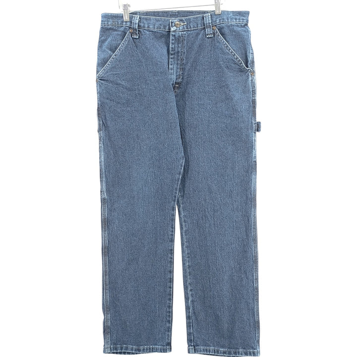 00'S Wrangler Denim Painter Pants Men's W34 cotton blue type Vintage Second Hand