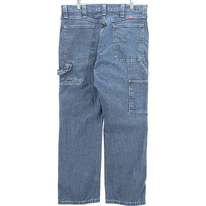 00'S Wrangler Denim Painter Pants Men's W34 cotton blue type Vintage Second Hand