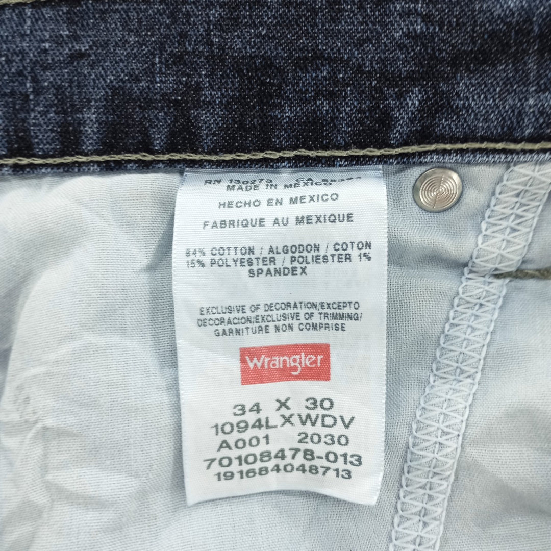 00'S Wrangler Denim Painter Pants Men's W34 cotton blue type Vintage Second Hand