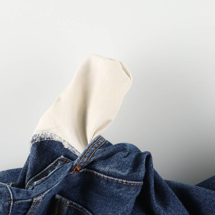 00'S Levi's 505 REGULAR FIT STRAIGHT LEG tapered denim pants made in USA, men's w36 equivalent cotton navy blue type Vintage Second Hand