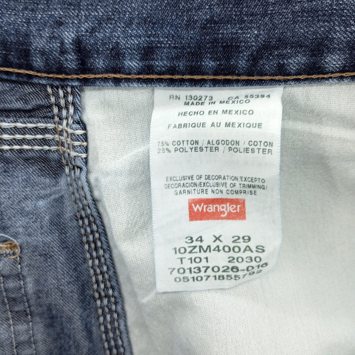 2000'S Wrangler Authentics Denim Painter Pants, Men's, Size W35 cotton blue type Vintage Second Hand