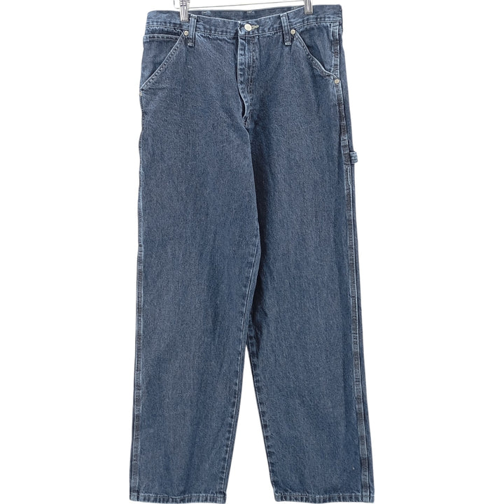 00'S Wrangler CARPENTER denim painter pants for men, equivalent to W34 cotton blue type Vintage Second Hand