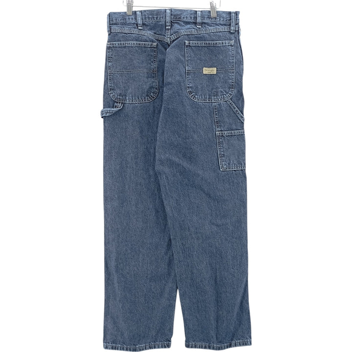 00'S Wrangler CARPENTER denim painter pants for men, equivalent to W34 cotton blue type Vintage Second Hand