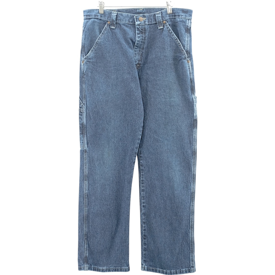 00'S Wrangler Denim Painter Pants Men's W35 cotton blue type Vintage Second Hand