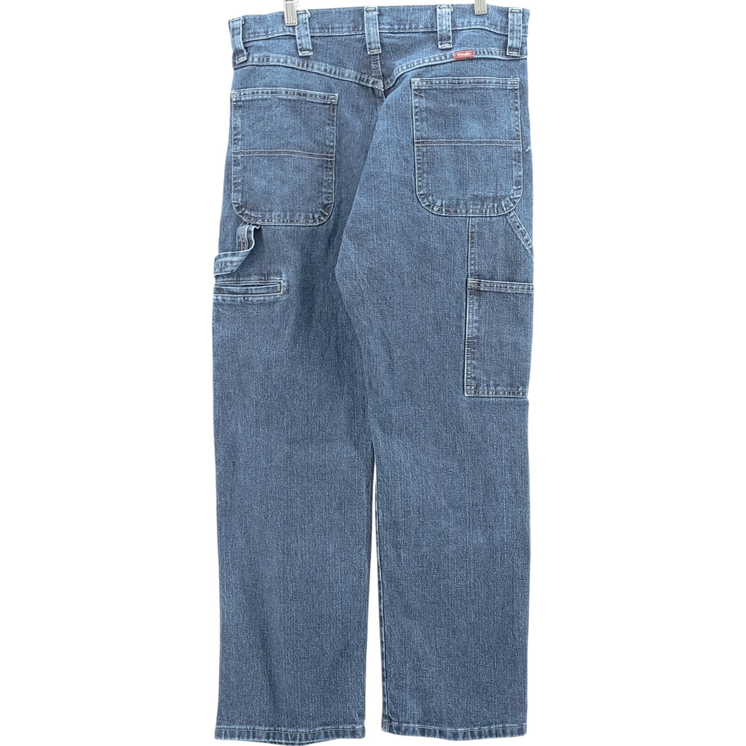 00'S Wrangler Denim Painter Pants Men's W35 cotton blue type Vintage Second Hand