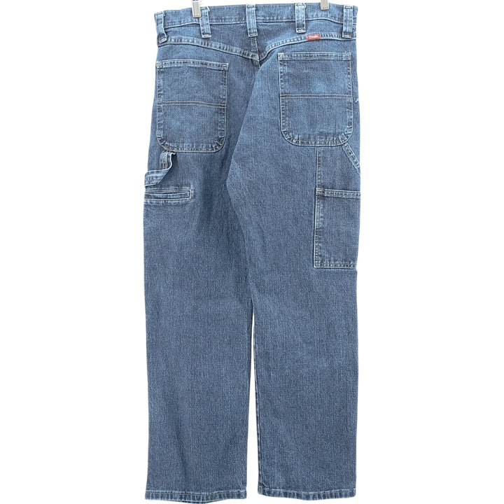 00'S Wrangler Denim Painter Pants Men's W35 cotton blue type Vintage Second Hand