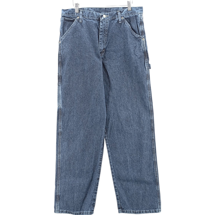 00'S Wrangler CARPENTER denim painter pants for men, equivalent to W34 cotton blue type Vintage Second Hand