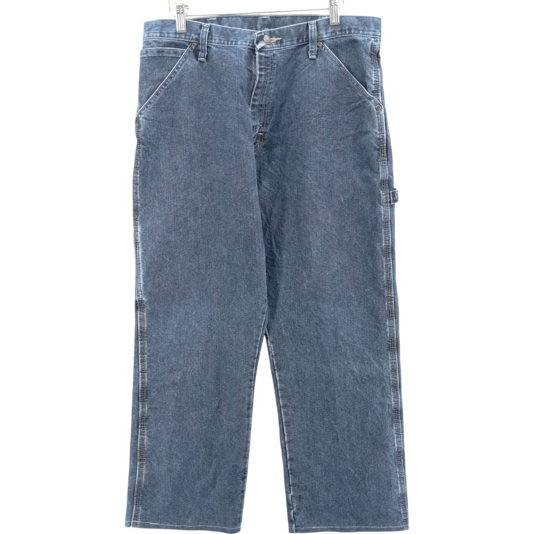 00'S Wrangler CARPENTER denim painter pants for men, equivalent to W34 cotton blue type Vintage Second Hand