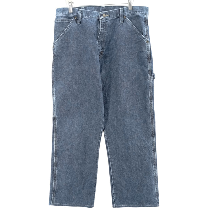 00'S Wrangler CARPENTER denim painter pants for men, equivalent to W34 cotton blue type Vintage Second Hand