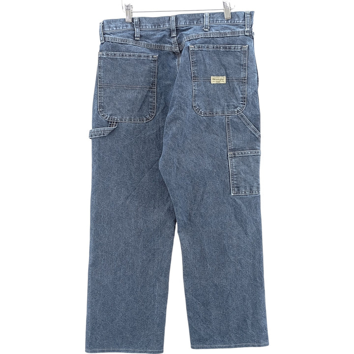 00'S Wrangler CARPENTER denim painter pants for men, equivalent to W34 cotton blue type Vintage Second Hand
