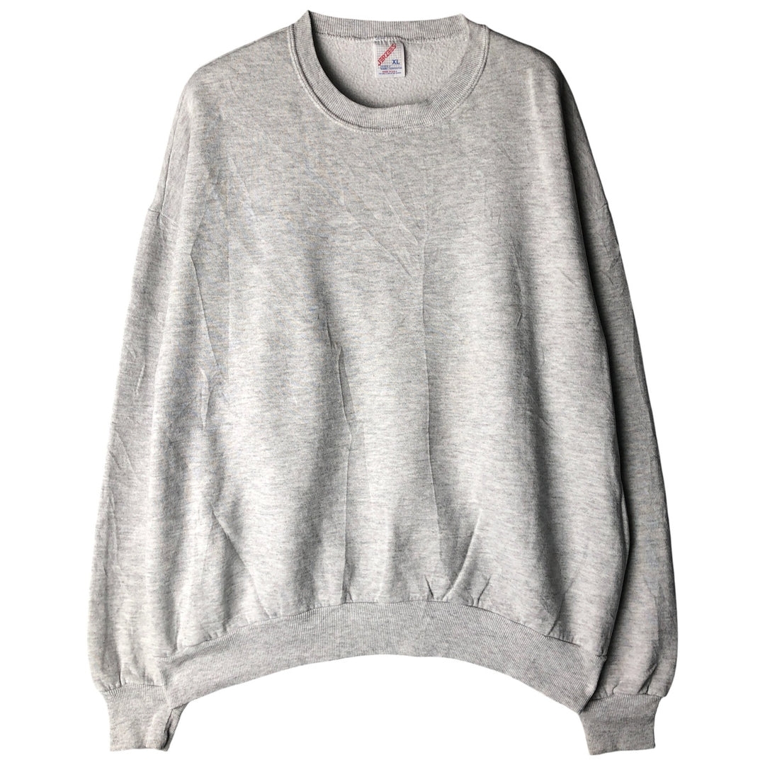 80s-90'S Jerzees Plain Blank Sweatshirt Trainer Made in USA Men's XL Vintage cotton gray type Vintage Second Hand