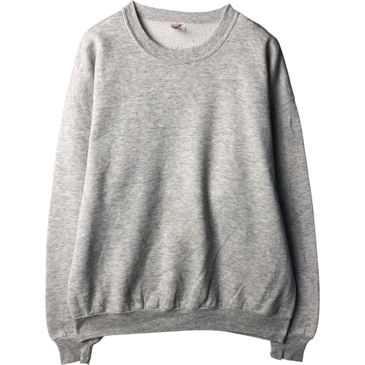 80s-90'S Jerzees Plain Blank Sweatshirt Trainer Made in USA Men's XL Vintage cotton gray type Vintage Second Hand
