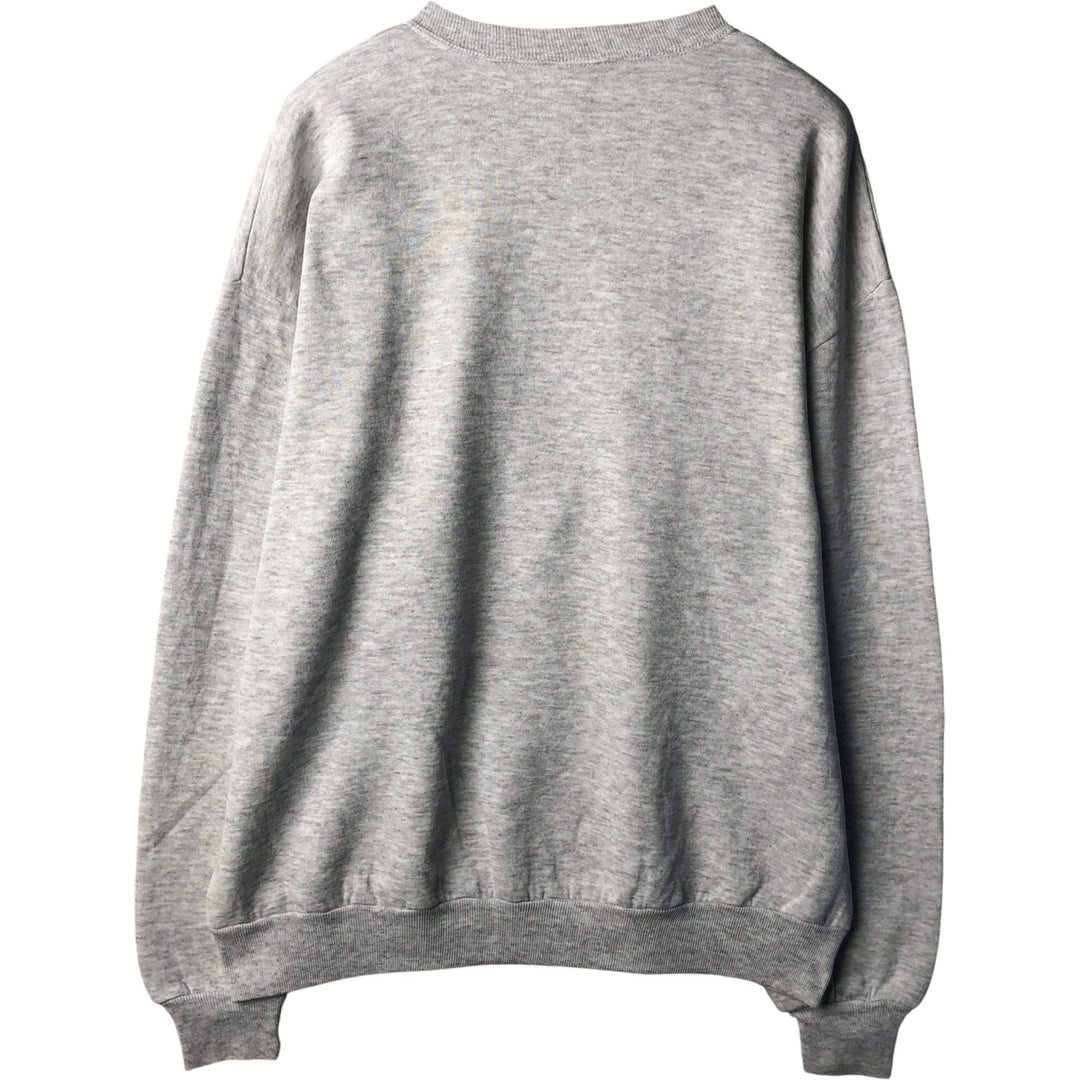 80s-90'S Jerzees Plain Blank Sweatshirt Trainer Made in USA Men's XL Vintage cotton gray type Vintage Second Hand