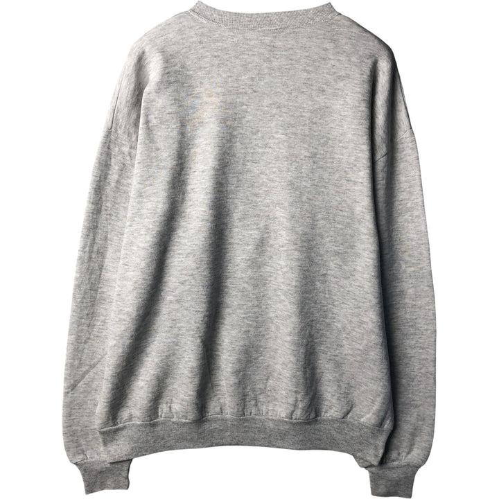 80s-90'S Jerzees Plain Blank Sweatshirt Trainer Made in USA Men's XL Vintage cotton gray type Vintage Second Hand